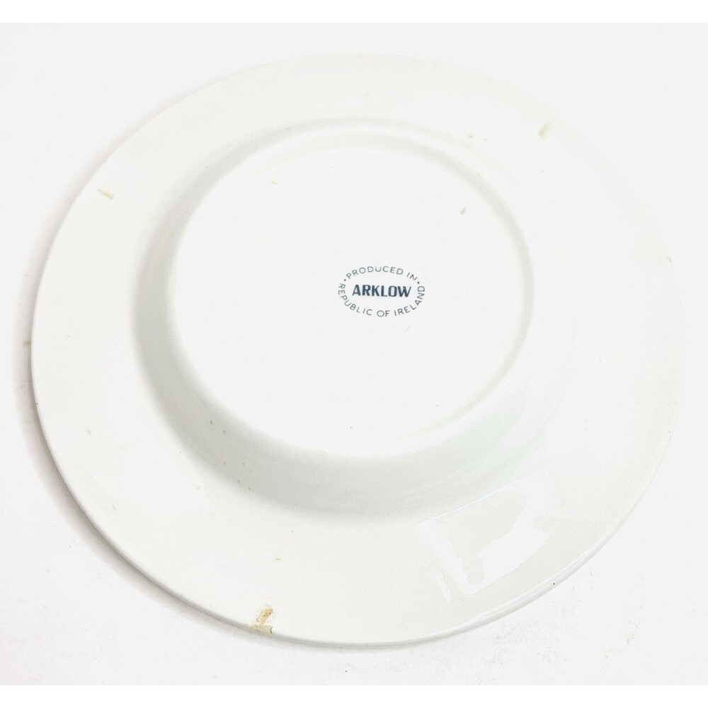Arklow Ireland Gresham Hotel Dublin Ashtray White Gold Vintage Porcelain - Picture 9 of 14